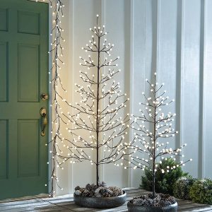 Indoor/Outdoor Small Globe Lighted Tree Collection