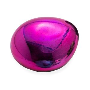 Lighted Art Glass Decorative Glowing Garden Rocks - Pink