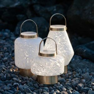 Rechargeable Hand-Blown Glass Lightkeeper Lanterns