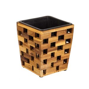 Recycled Wood Planters, Set of 3