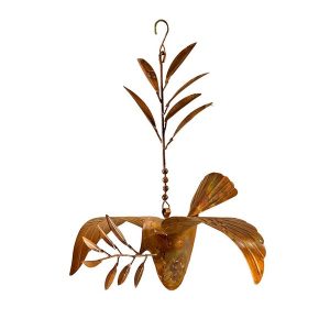 Copper Hanging Dove Ornament
