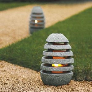 Slotted Zen Stone Lantern