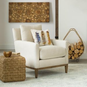 Woven Magazine/ Wood Rack with Tall Handle