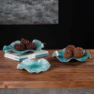 Set of Three Ceramic Blooms