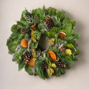 Quince and Pinecone Wreath 20"