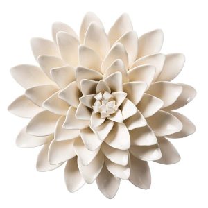 "Neutral" Collection Ceramic Wall Flowers