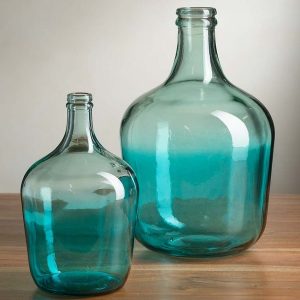 Ocean Blue Recycled Glass Vases