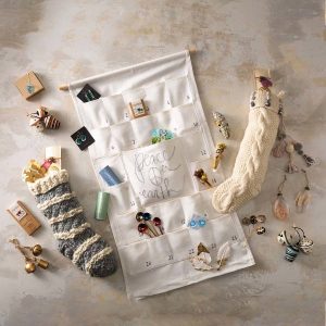 All-Natural Hanging Fabric Advent Calendar