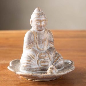 Ceramic Buddha Incense Holder
