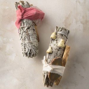 Hand-Assembled Smudge Bundle, Large - Rose Quartz