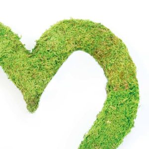 Moss Heart Wreath, 18"