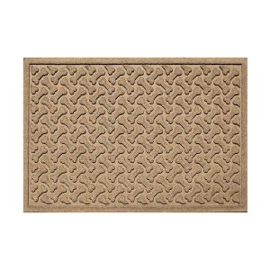 Dog Bone Pet Feeder Mat - Blue