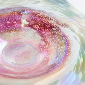 Art Glass Wall Decor Plates, Set of 2