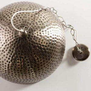 Hammered Iron Hanging Pendant Light