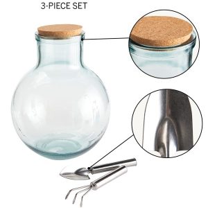 Recycled Glass Terrarium Kits, Tall