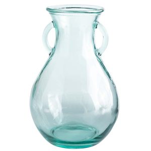 Recycled Glass Pitcher Vase - Clear