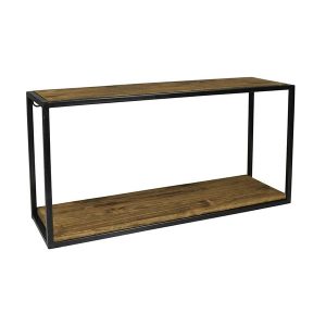 Milo Metal and Wood Shelf, Rectangular