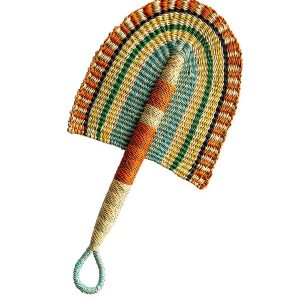 Hand-Woven Ghanaian Fan - Sunset
