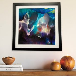 "Delphinium", Framed Print Art by Usha Shukla