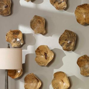 Tamarind Wood Wall Decor, Set of 3