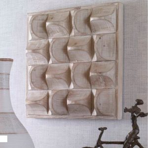 Pickford Textural Wood Wall Decor - Gray