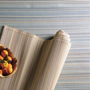 Woven Recycled Indoor/Outdoor Mat, 4' x 6' - Beige Stripe