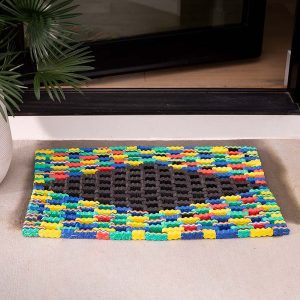 Recycled Black Diamond Flip Flop Mat
