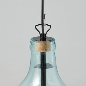 Recycled Balon Glass Pendant Light - Wire