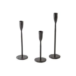 Iron Candlesticks, Set of 3
