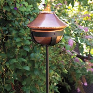 Copper-Finish Torch and Tabletop Fire Bowl - Copper
