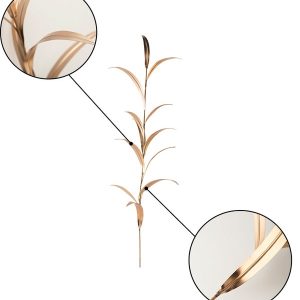 Copper-Finish Grass Blade Garden Stake - Champagne