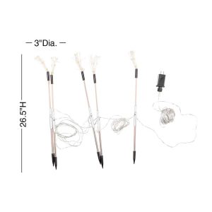Starburst Lighted Stakes, Set of 5