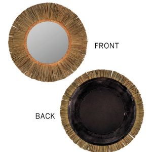 Rattan and Seagrass Wall Mirror