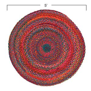 Cotton Chindi Braided Round Rug Collection