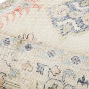 Cream Rectangle Pouf