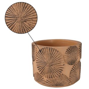 Sunburst Cement Small Cachepot Collection