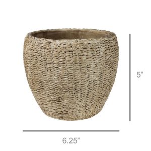 Pedro Cement Basket Cachepot Collection
