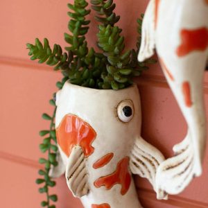 Ceramic Koi Fish Planter Collection