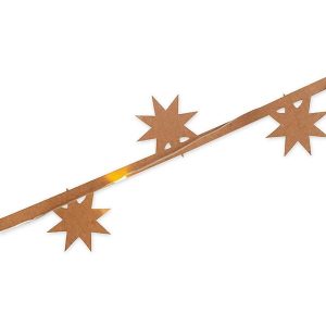 Kraft Paper Lighted Garland - Needle