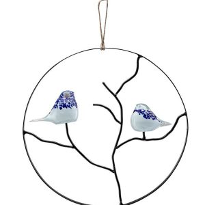 Art Glass Bird Wall Sculpture