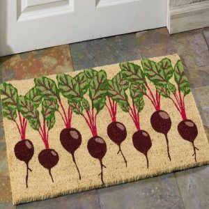 Garden Beets Natural Coir Doormat