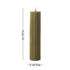 Indoor/ Outdoor LED Carved Waxed Candles