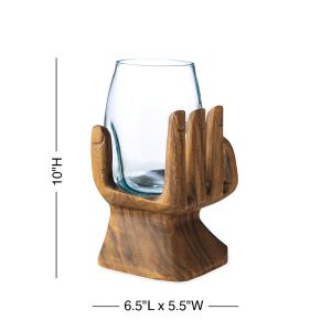 Varuna Carved Hand Vase