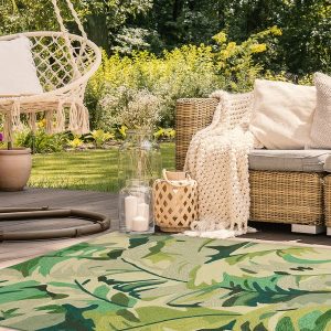 Indoor/ Outdoor Capri Palm Rug, 5' X 8'