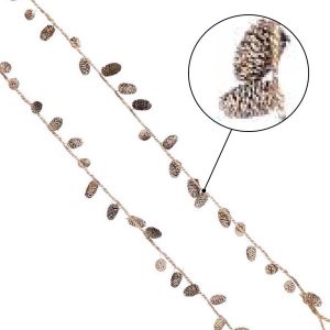 Rose Gold Open Pinecone Garland