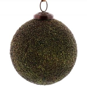 Crystalized Glass Beaded Ornaments, Set of 6