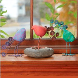 Terracotta Bird Figurine - Pink
