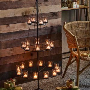 Carousel Votive Tree Candelabra, 4'