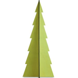 Tannenbaum Tabletop Wood Christmas Tree, Set of 3 - Mint