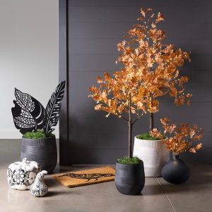 Handcrafted Talavera Black and White Pumpkins